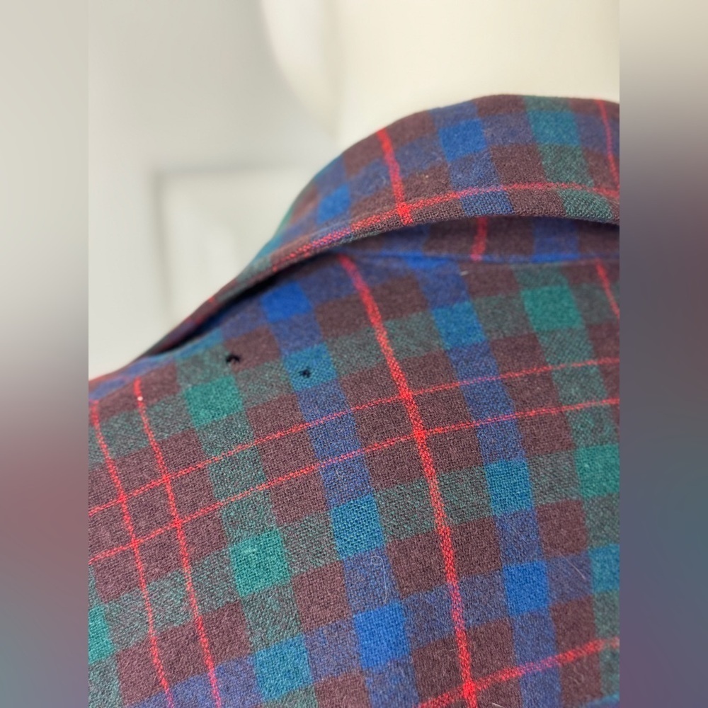 PENDLETON 1940's VINTAGE 50's Classic ORIGINAL 49er Jacket Tartan Plaid Wool M/L - Picture 12 of 16